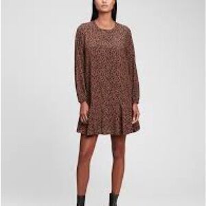 GAP Brown Long Sleeve Dress